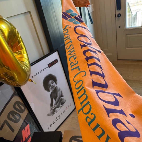 Columbia Vibrant Orange and Teal Jacket - Picture 6 of 8